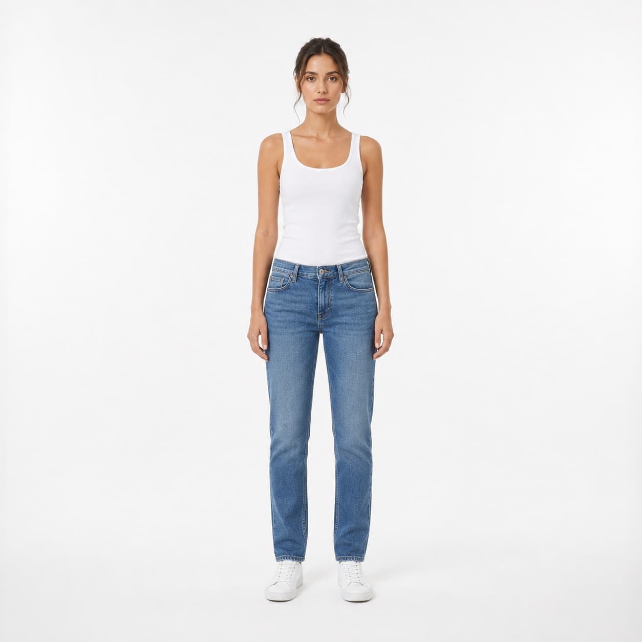 Model reference on a white background